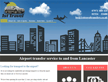 Tablet Screenshot of 1sttraveltransfers.co.uk